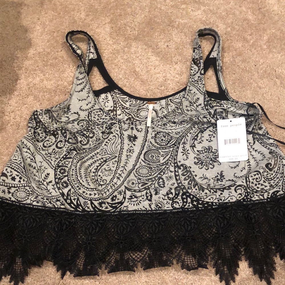 NWT Free People Crop Lace Top